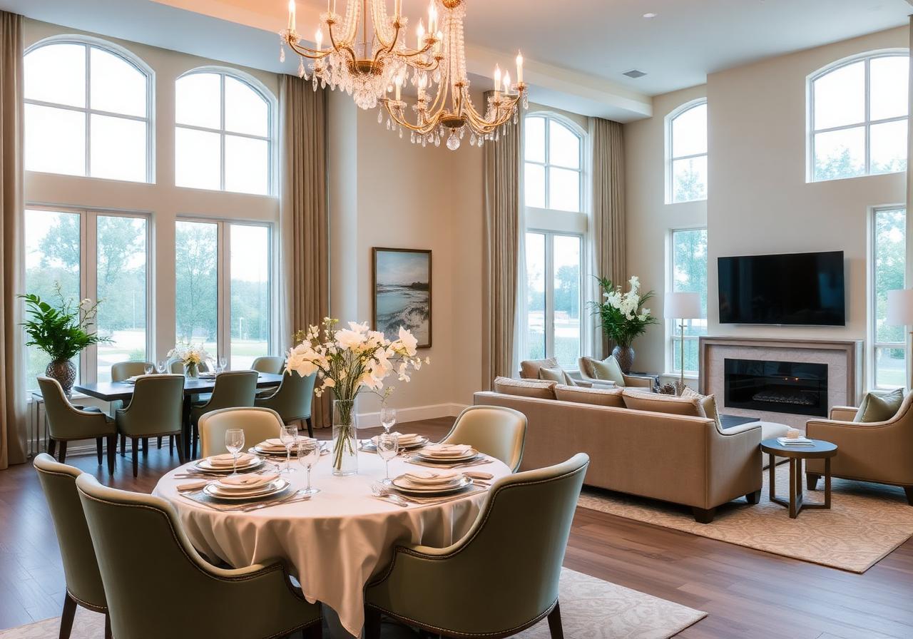 Sala de convivência elegante
